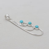 Mexican Turquoise Silver Pendants