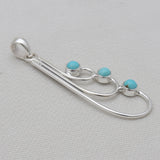 Mexican Turquoise Silver Pendants