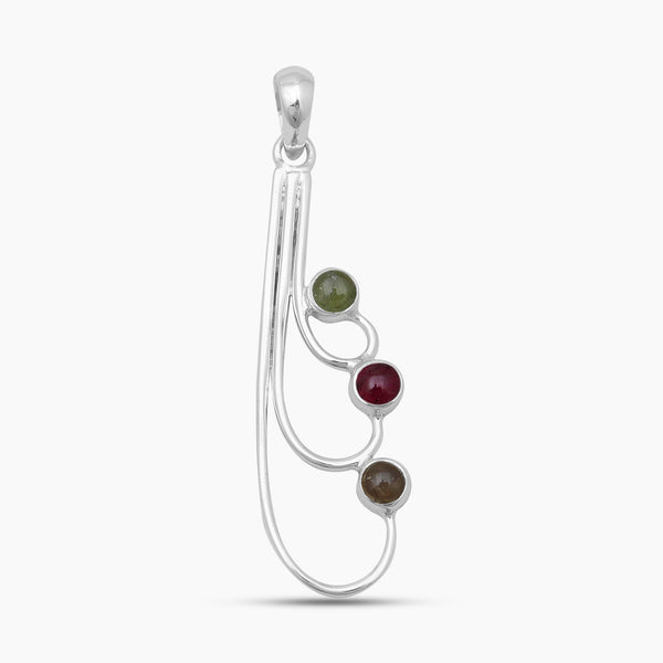 Rainbow Moonstone Silver Pendants