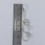 Rainbow Moonstone Silver Pendants