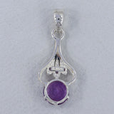 925 Sterling Silver Crystal Pendant