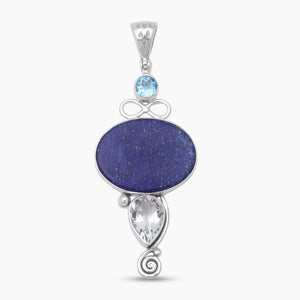 Lapis Lazuli Designer Silver Pendant