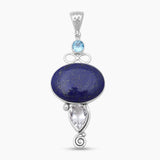 Lapis Lazuli Designer Silver Pendant