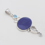 Lapis Lazuli Designer Silver Pendant