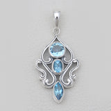 Garnet Silver Designer Pendants