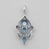 Garnet Silver Designer Pendants