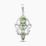 Garnet Silver Designer Pendants