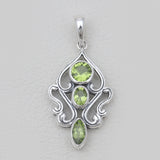 Garnet Silver Designer Pendants