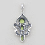 Garnet Silver Designer Pendants