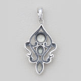 Garnet Silver Designer Pendants