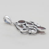 Garnet Silver Designer Pendants