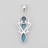 Arizona Turquoise Silver Pendants