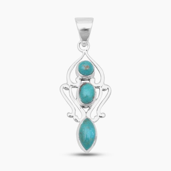 Mexican Turquoise Silver Pendants