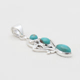 Mexican Turquoise Silver Pendants