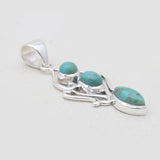 Mexican Turquoise Silver Pendants