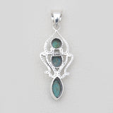 Mexican Turquoise Silver Pendants