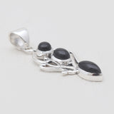 Black Onyx Silver Pendants