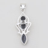 Black Onyx Silver Pendants