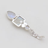 925 Sterling Silver Rainbow Moonstone Pendants