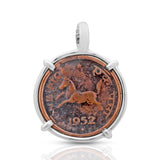 925 Sterling Silver Copper Coin Pendant