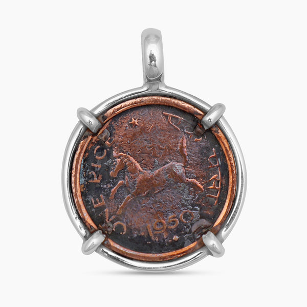 925 Sterling Silver Copper Coin Pendants