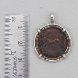 925 Sterling Silver Copper Coin Pendants