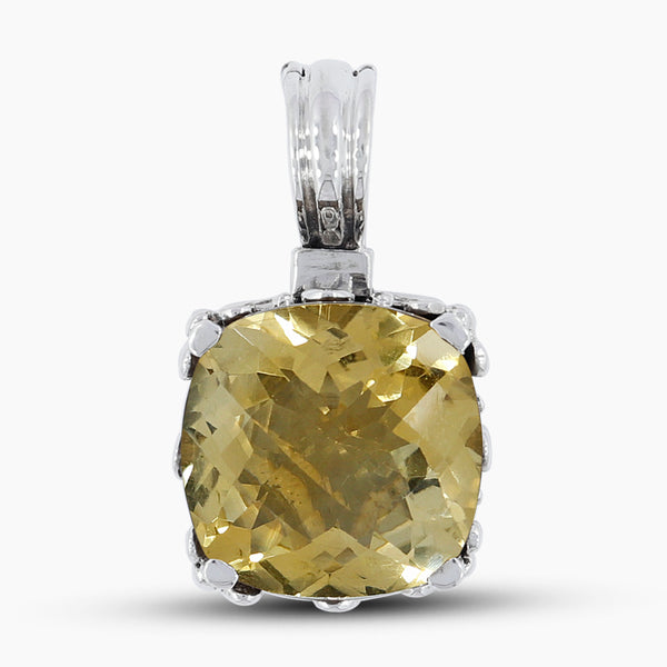 925 Sterling Silver Beer Quartz Pendants