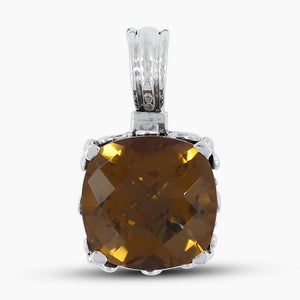 925 Sterling Silver Beer Quartz Pendants
