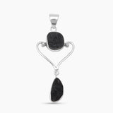 Tektite Silver Pendants