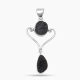 Tektite Silver Pendants