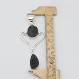 Tektite Silver Pendants