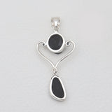 Tektite Silver Pendants