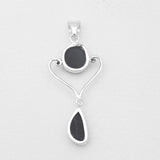 Tektite Silver Pendants