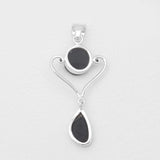 Tektite Silver Pendants