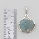 925 Sterling Silver Aquamarine Pendants