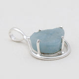 925 Sterling Silver Aquamarine Pendants