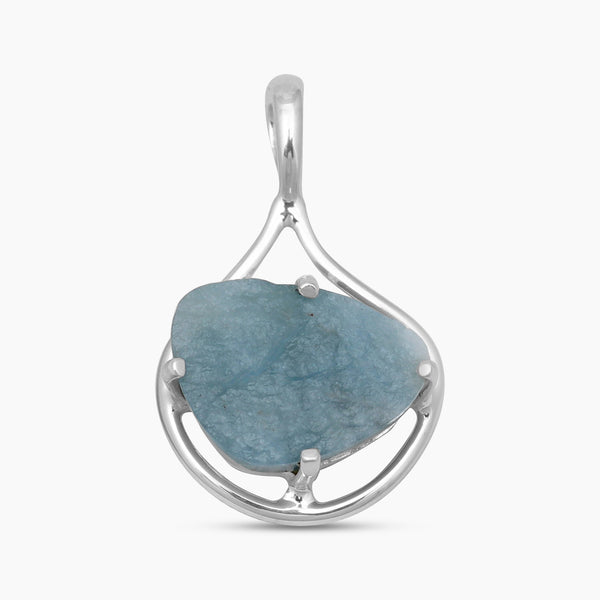 925 Sterling Silver Aquamarine Pendants