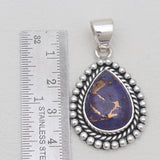 Purple Turquoise Silver Pendants
