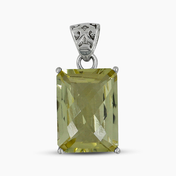 925 Silver Lemon Topaz Pendants