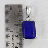 Blue Lapis Lazuli Silver Pendants