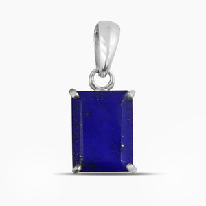 Blue Lapis Lazuli Silver Pendants