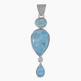 925 Silver Rainbow Moonstone Pendant