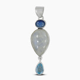 925 Silver Rainbow Moonstone Pendant