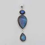 925 Silver Rainbow Moonstone Pendants