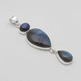 925 Silver Rainbow Moonstone Pendants