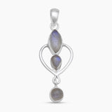 925 Sterling Silver Garnet Pendants