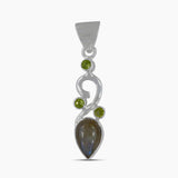 925 Sterling Silver Garnet Pendants