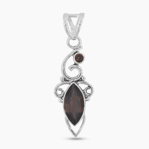 925 Sterling Silver Smoky Quartz Pendants