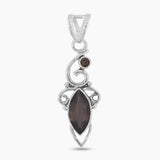 925 Sterling Silver Smoky Quartz Pendants