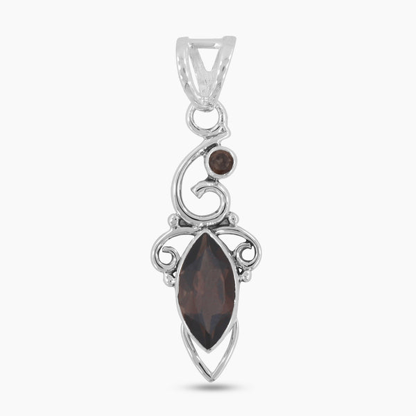 925 Sterling Silver Smoky Quartz Pendants